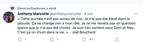 La JALOUSIE de Joël Bouchard...