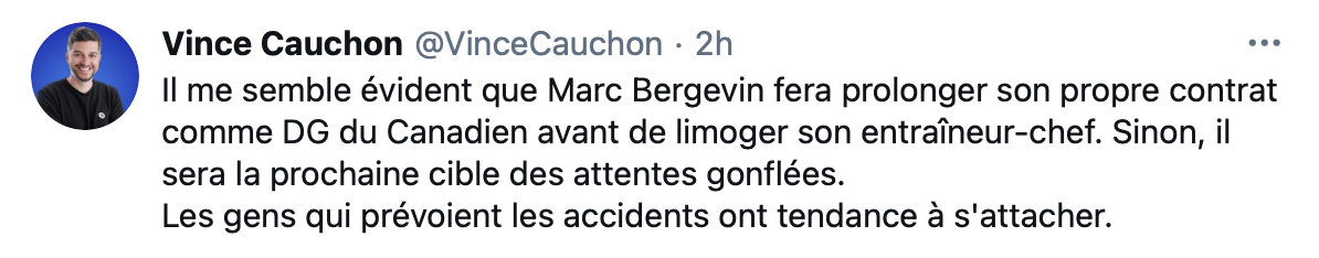 Marc Bergevin attend de signer son contrat, avant de congédier Julien...