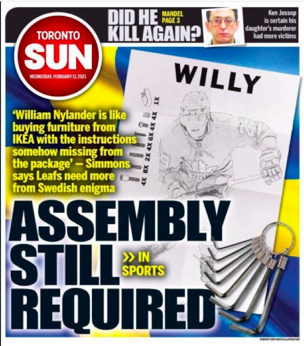 William Nylander DÉTRUIT par le Toronto Sun...