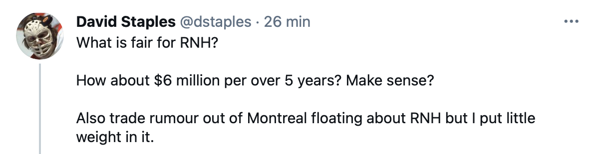 Un journaliste d'Edmonton envoie Ryan Nugent-Hopkins à Montréal !!!