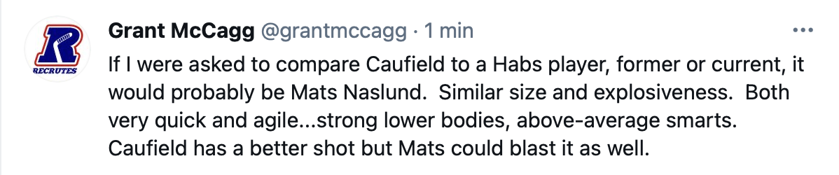 Cole Caufield, le Mats Naslund 2.0