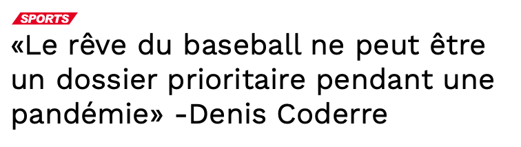 Denis Coderre est en train de CHOKER le retour des Expos?