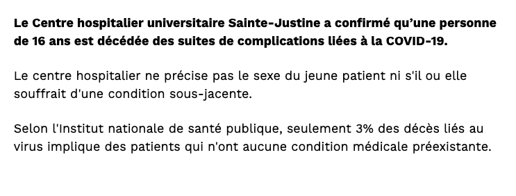 Drame à l'hôpital Sainte-Justine...