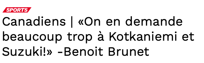 Benoît Brunet doit aller se COUCHER...