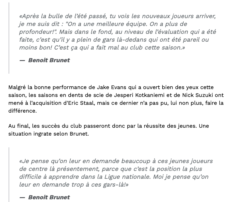 Benoît Brunet doit aller se COUCHER...