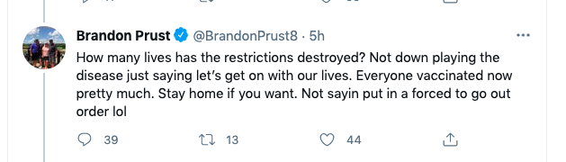 Brandon Prust n'a pas compris que le CANCER et le DIABÈTE...