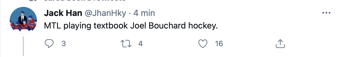 C'est Joel Bouchard qui a fait le plan de match du Canadien ?