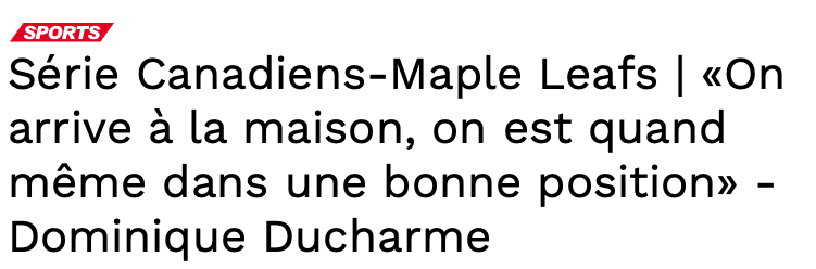 Dominique Ducharme CONFIANT...