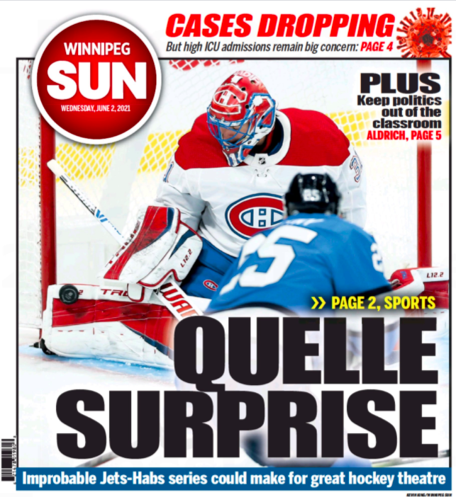 Pour que le Winnipeg Sun utilise un TITRE en FRANÇAIS..