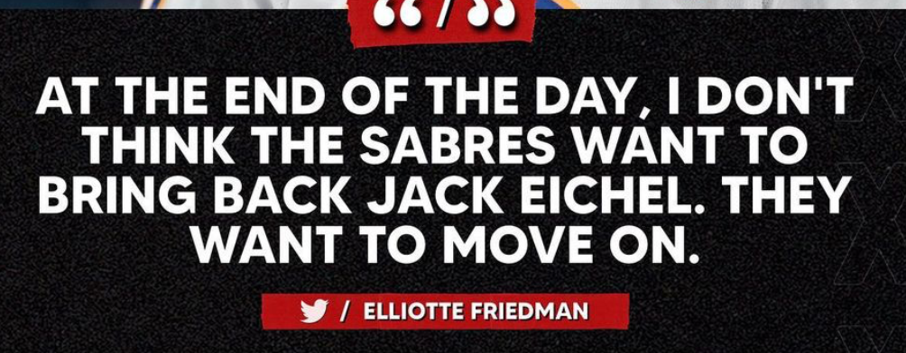 WOW...Elliotte Friedman lâche une BOMBE sur Jack Eichel...