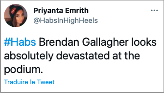 Brendan Gallagher...Monsieur EXCUSES...