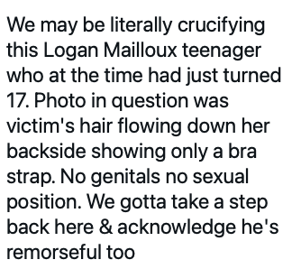 La photo que Logan Mailloux aurait envoyée à ses chums...