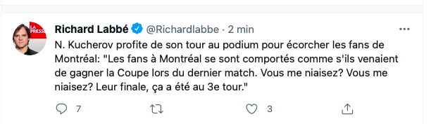 Nikita Kucherov RIDICULISE les fans de Montréal!!!