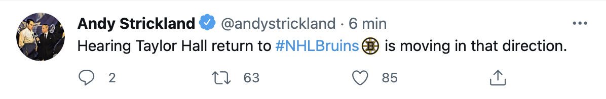 Taylor Hall restera un Bruins ?