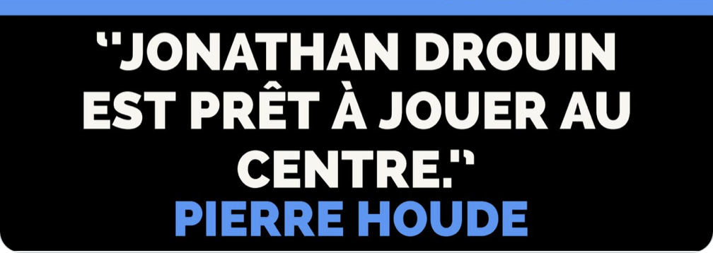 Jonathan Drouin aurait demandé de jouer au centre !!!