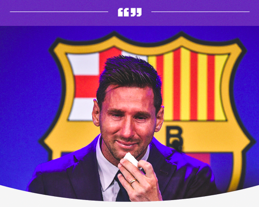 Lionel Messi...et les larmes de CROCODILE...