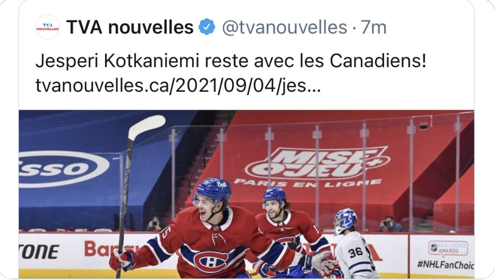 TVA annonce que KK reste à Montréal, et...