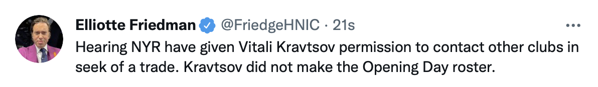 WOW...Vitali Kravtsov sur le marché !!!