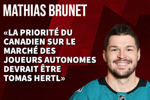 Tomas Hertl à Montréal...Mathias Brunet vient de WAKE UP!!!!