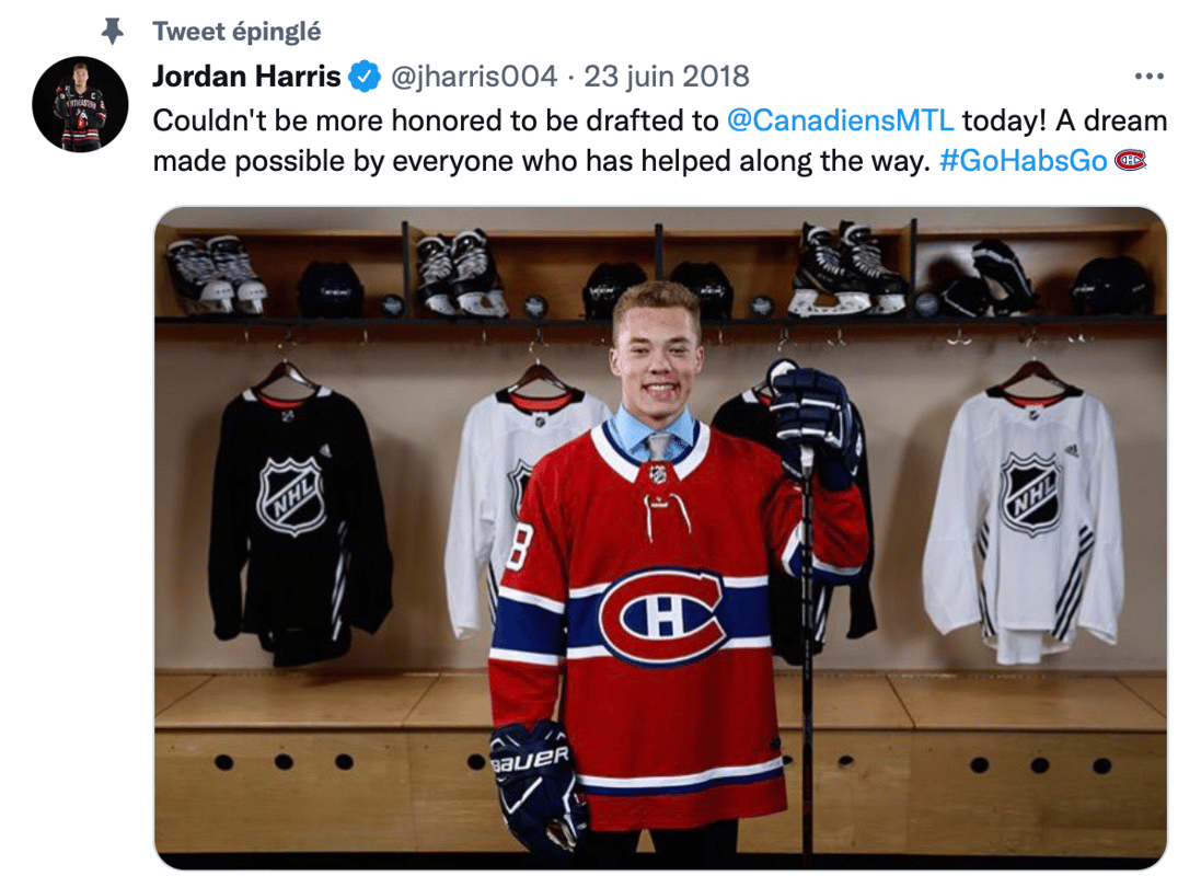 Jordan Harris lance un message aux FANS de Montréal !!!