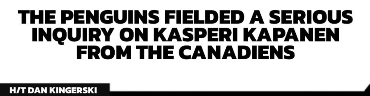 Le CH lié à Kasperi Kapanen !!!