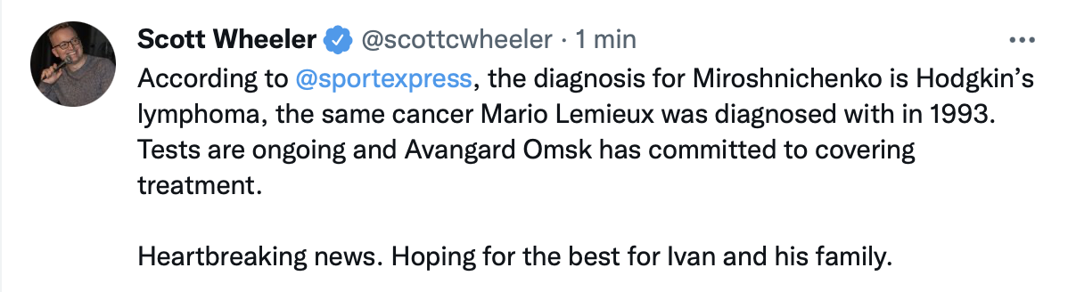 Le KID est pogné avec le même cancer que Mario Lemieux !!!