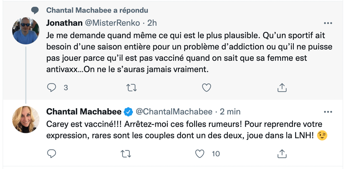 Rumeur sur Carey Price: Chantal Machabée est TANNÉE....
