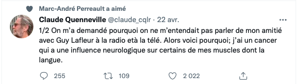Claude Quenneville annonce qu'il est atteint d'un cancer...