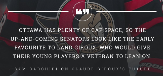 Claude Giroux avoue qu'il va signer à Ottawa...