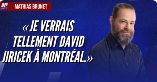 Mathias Brunet...Le seul au Québec...Qui veut David Jiricek....