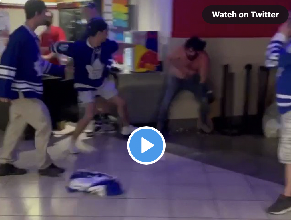 Vidéo: Bagarre entre les fans des Leafs!!