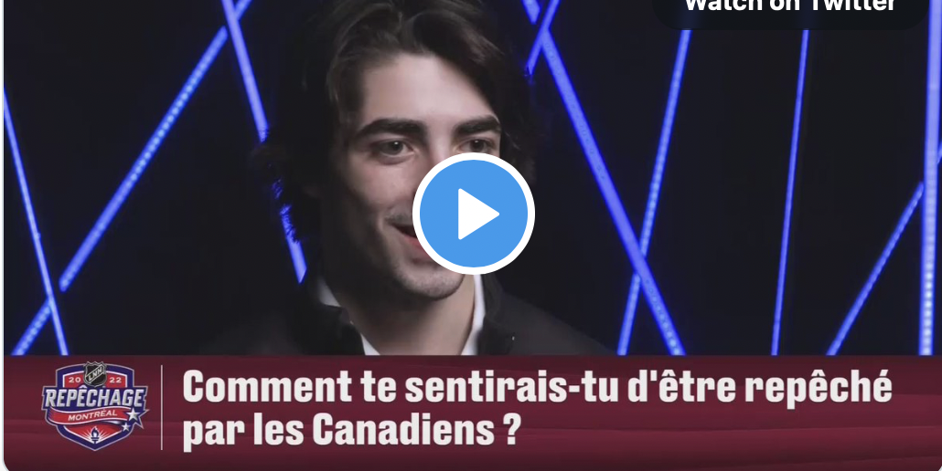 Vidéo: Juraj Slafkovsky à Montréal: TVA Sports ne 