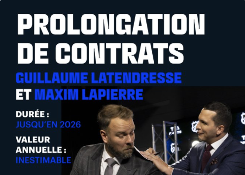 Renaud Lavoie JALOUX de Guillaume Latendresse et Maxim Lapierre!!!