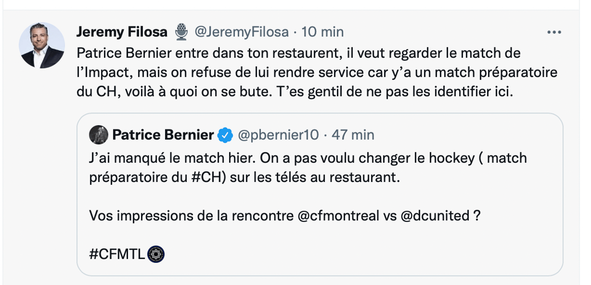 Patrice Bernier REJETÉ par un restaurant!!! SCANDALE!!!