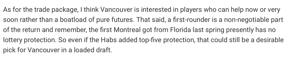 Sportsnet envoie Bo Horvat à Montréal!!!! Pour...