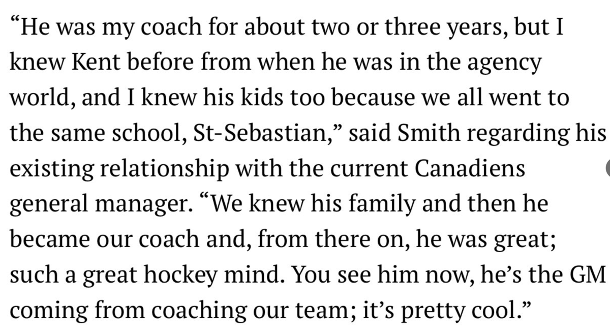 Will Smith est déjà un membre du Canadien de Montréal?