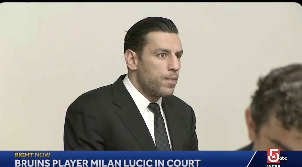 La vidéo montrant Milan Lucic à la cour criminelle de Boston nous brise le coeur