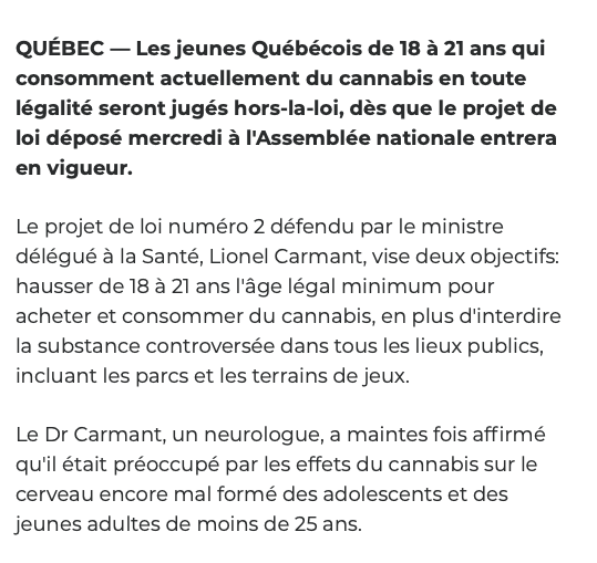 21 ans....Pour FUMER du POT..