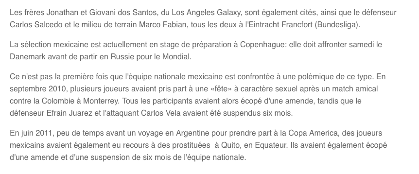 30 prostituées... Pour 9 joueurs...
