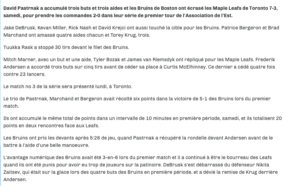 À Boston...On ne s'ennuie pas de Claude Julien...