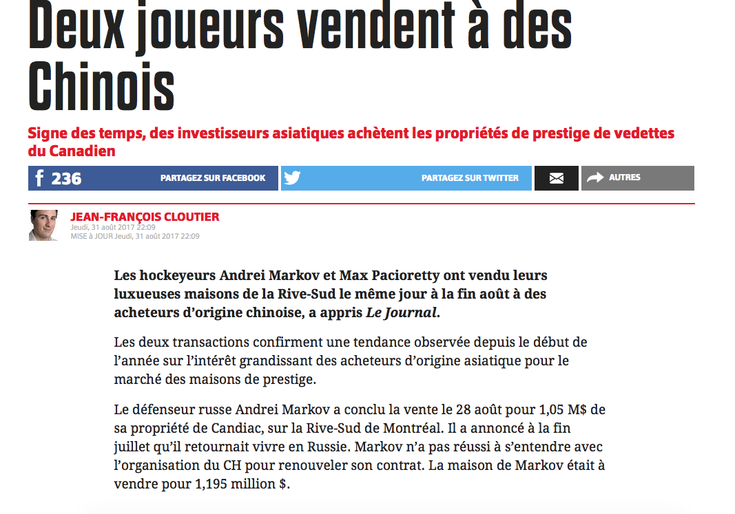  À cause de Markov, Pacioretty et la CLIQUE de CANDIAC...