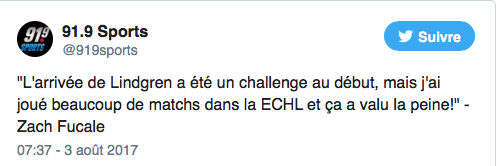 À écouter Zach Fucale FABULER...