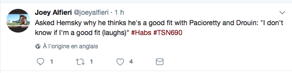 Ales Hemsky...et la CONFIANCE dans le CUL...
