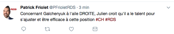 Alex Galchenyuk à DROITE...c'est CONFIRMÉ!!