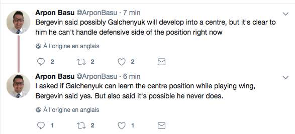 Alex Galchenyuk doit se sentir INSULTÉ..