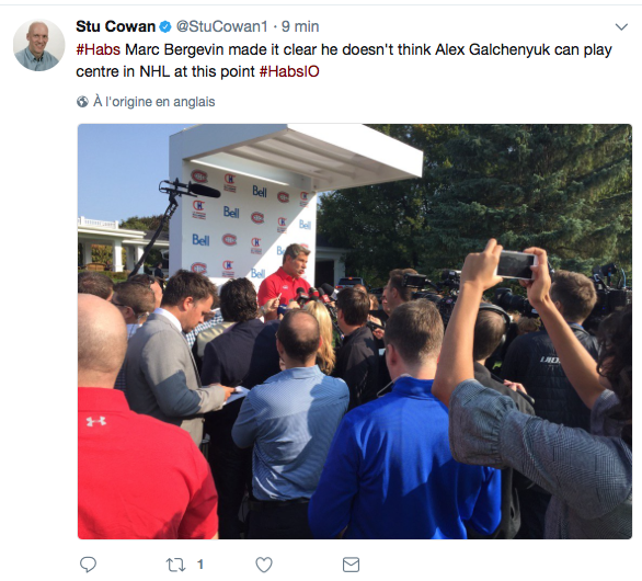 Alex Galchenyuk doit se sentir INSULTÉ..