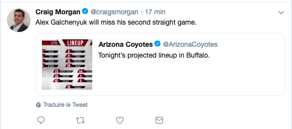 Alex Galchenyuk encore BLESSÉ...