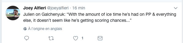 ​- Alex Galchenyuk n'est pas ENTERRÉ par Claude Julien nous jure le COACH..mais...