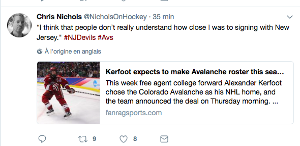 Alex Kerfoot se prend déjà pour une vedette..