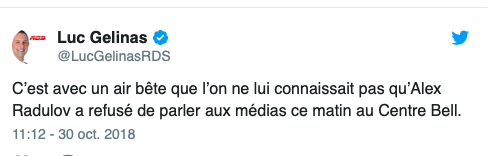 Alex Radulov...En voudra à Marc Bergevin...toute sa vie...